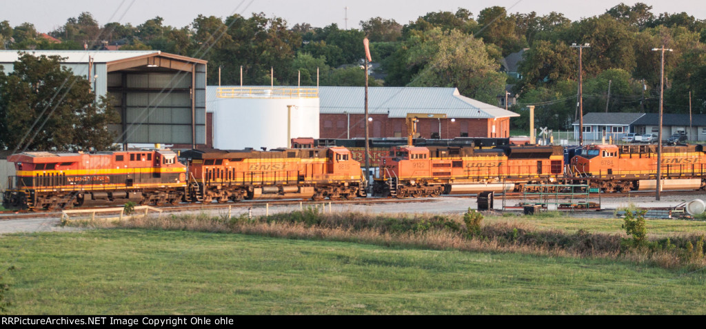 BNSF shops in Temple, Texas